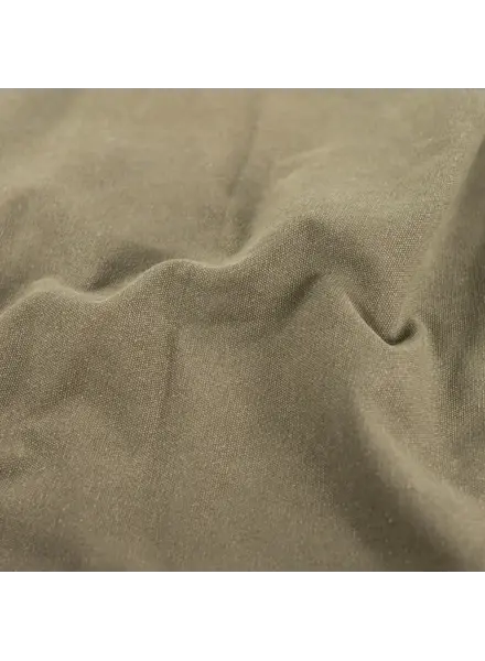 waxed heavy washed canvas - army green