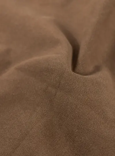 waxed heavy washed canvas - cedar brown