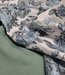 liricio met lurex mint en blauw- geweven jacquard