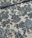 liricio met lurex mint en blauw- geweven jacquard