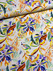 Madeline soft yellow painted print - viscose twill