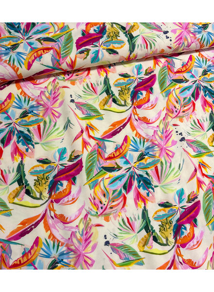 Madeline pastel painted print - viscose twill