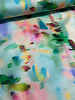 Madeline mint blurred blossom - viscose with silk touch