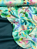 Madeline mint blurred blossom - viscose with silk touch