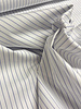 Madeline pine stripe 2 - white with dark blue stripes - shirt cotton