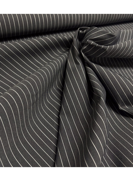Madeline pine stripe 2 - anthracite with white stripes - shirt cotton