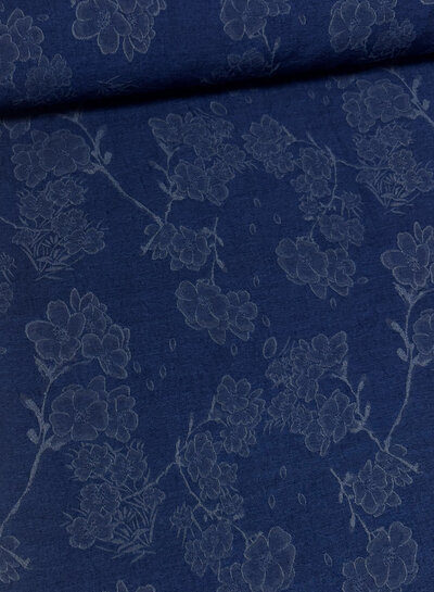 flora lyocell - denim look