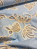embroidery light blue loom and light - cotton