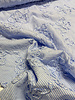 blue striped 3D flower - cotton