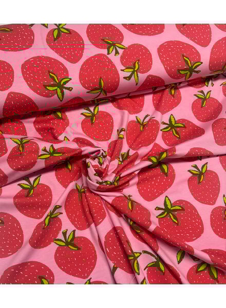 aardbeien roze - tricot