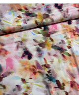 Madeline roze blurred blossom - viscose met zijde touch