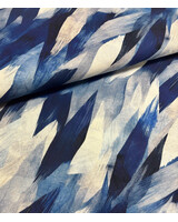 Swafing adria blauw - linnen katoen mix