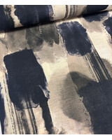 Swafing adria zwart - linnen katoen mix