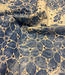 Swafing blauw broderie tie dye - geschulpte rand - katoen