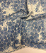 Swafing blauw broderie tie dye - geschulpte rand - katoen