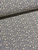 marine streepjes en bloemetjes broderie - viscose mix