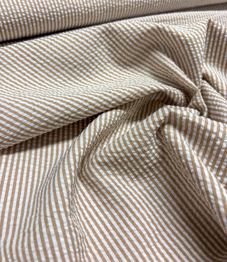 nude pink stripes - seersucker