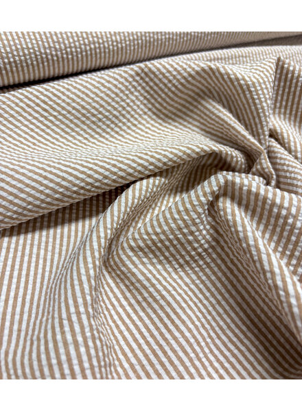 nude pink stripes - seersucker