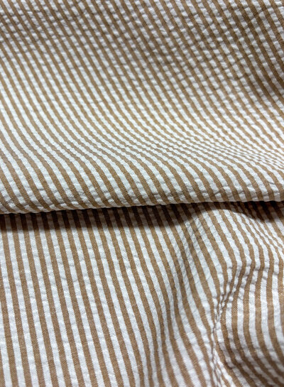 nude pink stripes - seersucker