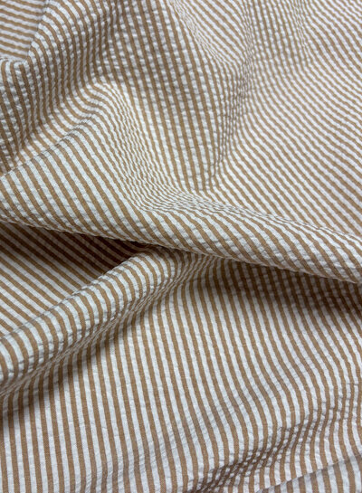 nude pink stripes - seersucker