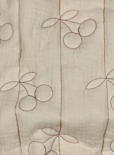 double gauze matelassé double face - ecru kersen