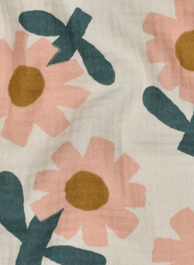 double gauze flowers natural