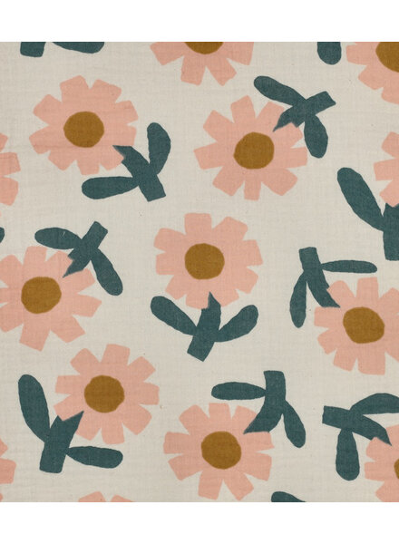 double gauze flowers natural