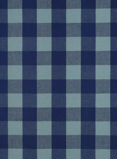 yarn dyed katoen - checks - blauw mint