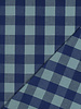 yarn dyed katoen - checks - blauw mint