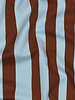 light blue and brown stripes - GOTS French Terry