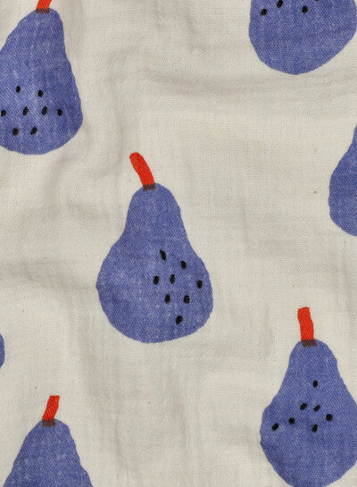 double gauze blue pears