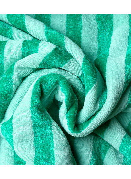 mint green stripes - bamboo terry