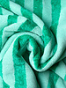 mint green stripes - bamboo terry