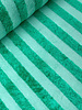 mint green stripes - bamboo terry