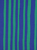 green and cobalt blue stripes - GOTS French terry