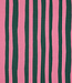 groen en roze strepen - GOTS french terry