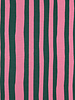 groen en roze strepen - GOTS french terry