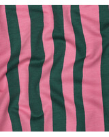 groen en roze strepen - GOTS french terry