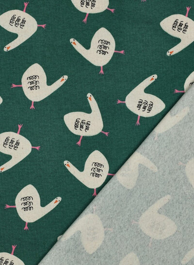 geeze - prachtige ribtricot GOTS - groen