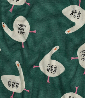 geeze - prachtige ribtricot GOTS - groen