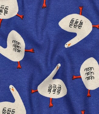 geeze - prachtige ribtricot GOTS - kobaltblauw