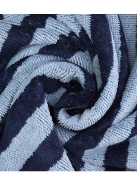 denim strepen - bamboe badstof