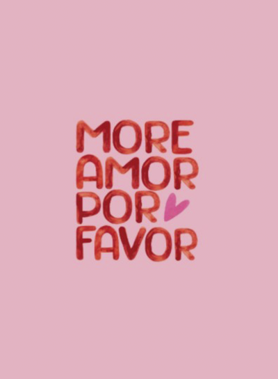 More amor por favor paneel tricot 1 meter