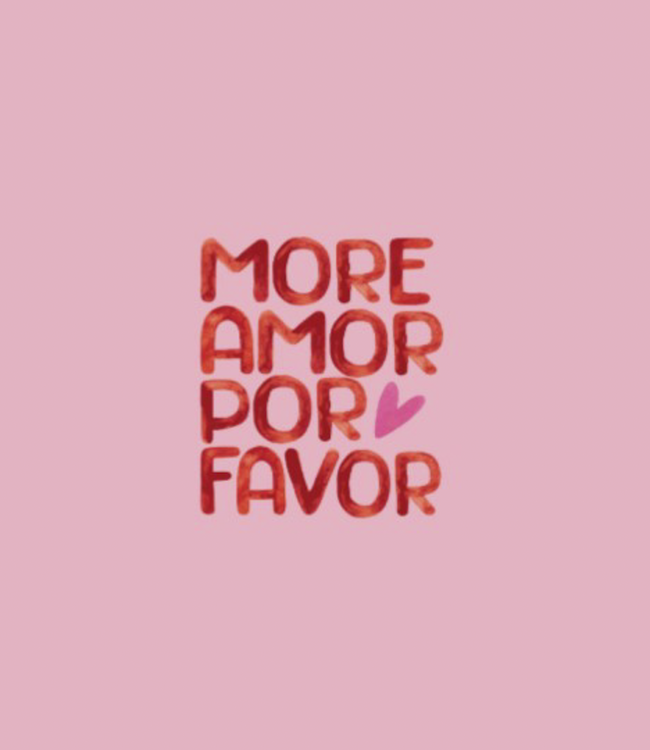 More amor por favor paneel tricot 1 meter