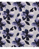 Swafing blauw bloemen - french terry