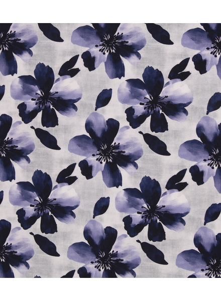 Swafing blauw bloemen - french terry