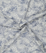blauw geborduurde bloemen dunne jacquard