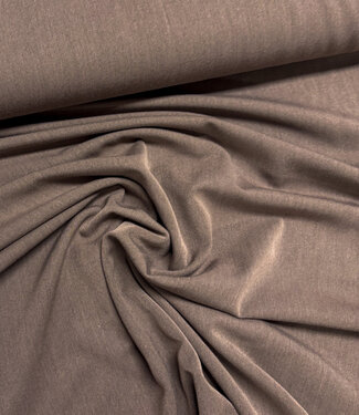 taupe soepelvallende gabardine