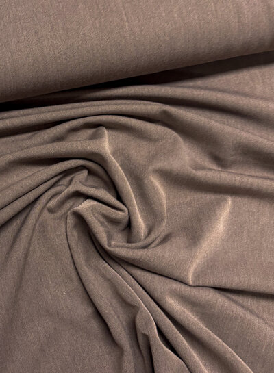 taupe soepelvallende gabardine