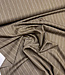 Madeline khaki bruin - pine stripe - soepelvallende gabardine wool touch